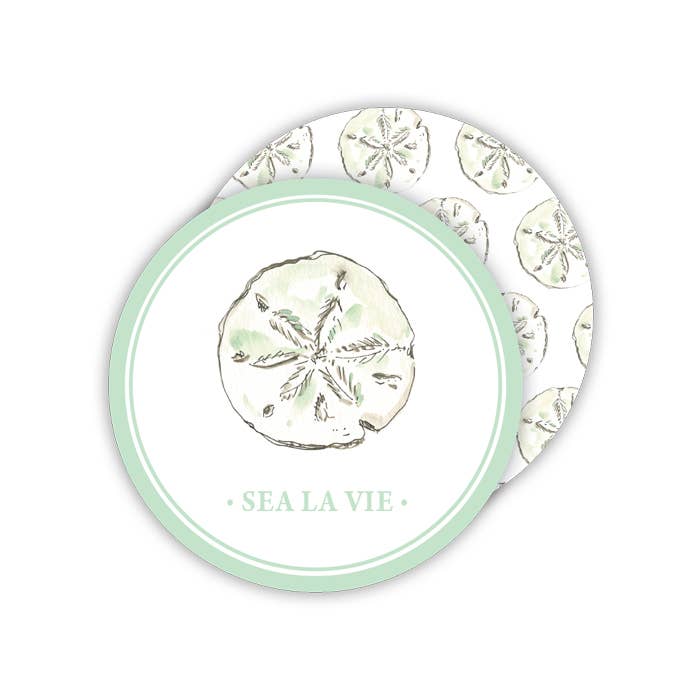 Sand Dollar Celebrate Round Coaster