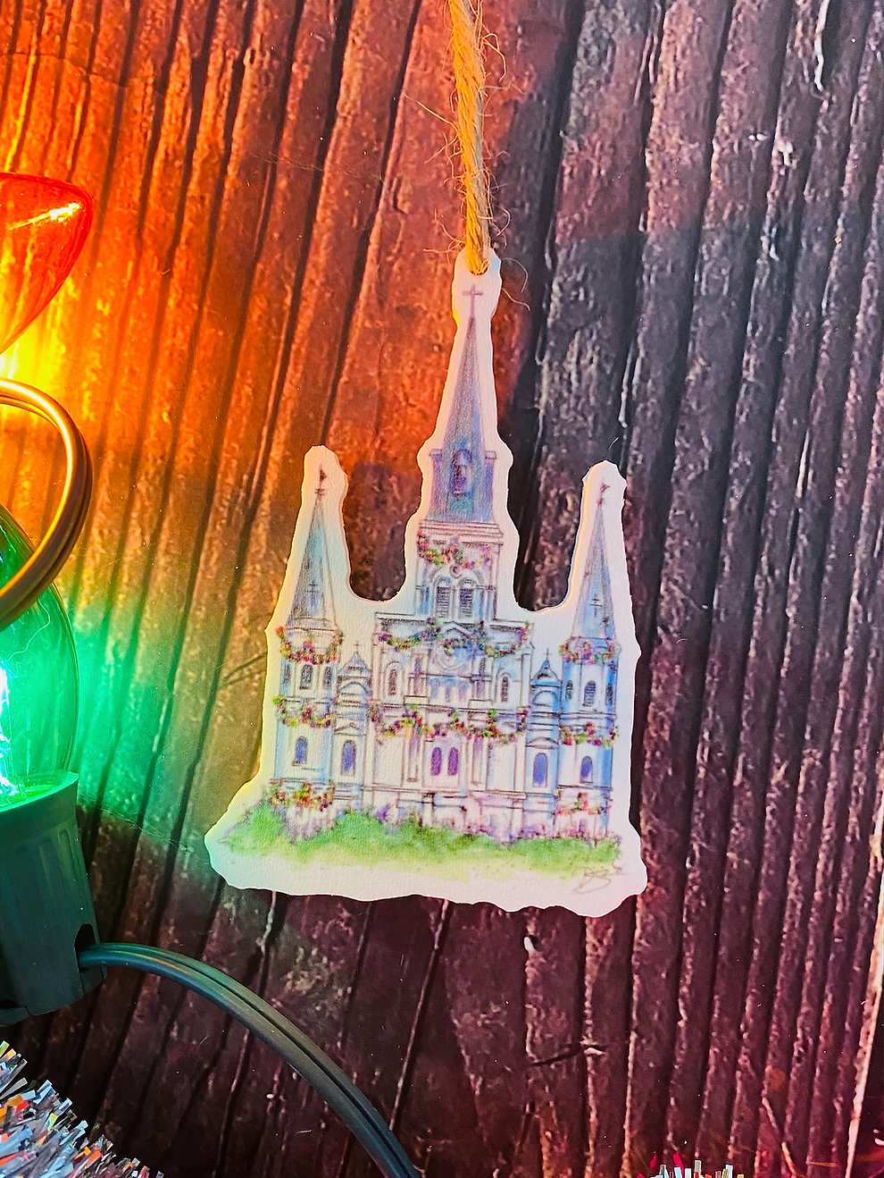Christmas Cathedral Ornament