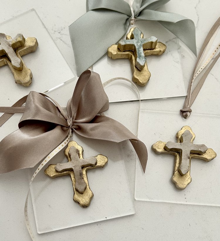 Double Cross Intaglio Ornament