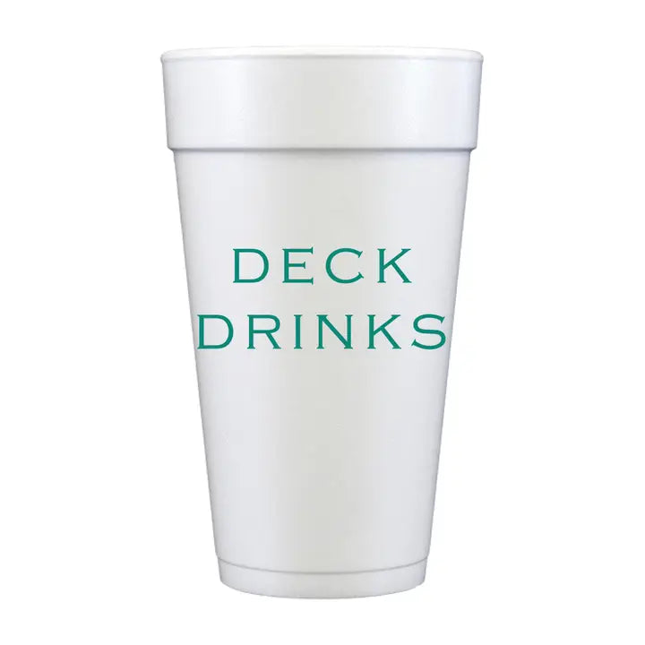 Deck Drinks Foam Cups