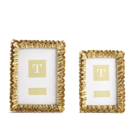 Gold Ruffles Photo Frame