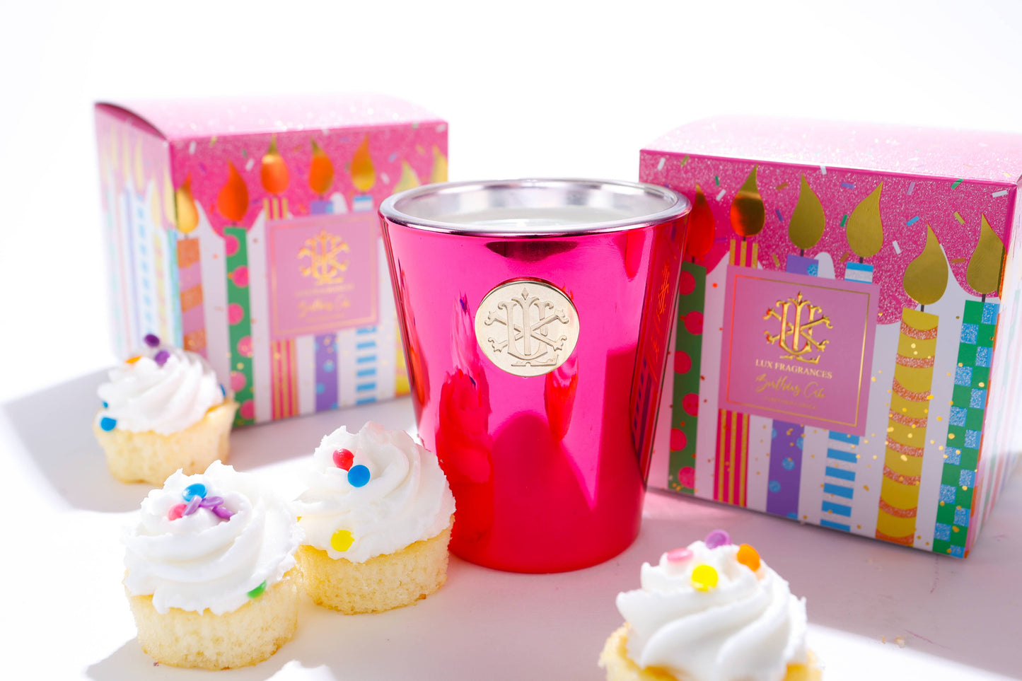 Birthday Cake Designer Box Candle