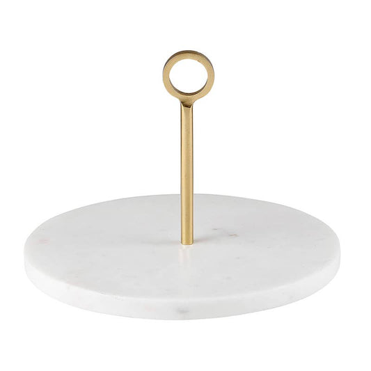 Marble Server with Brass Handle