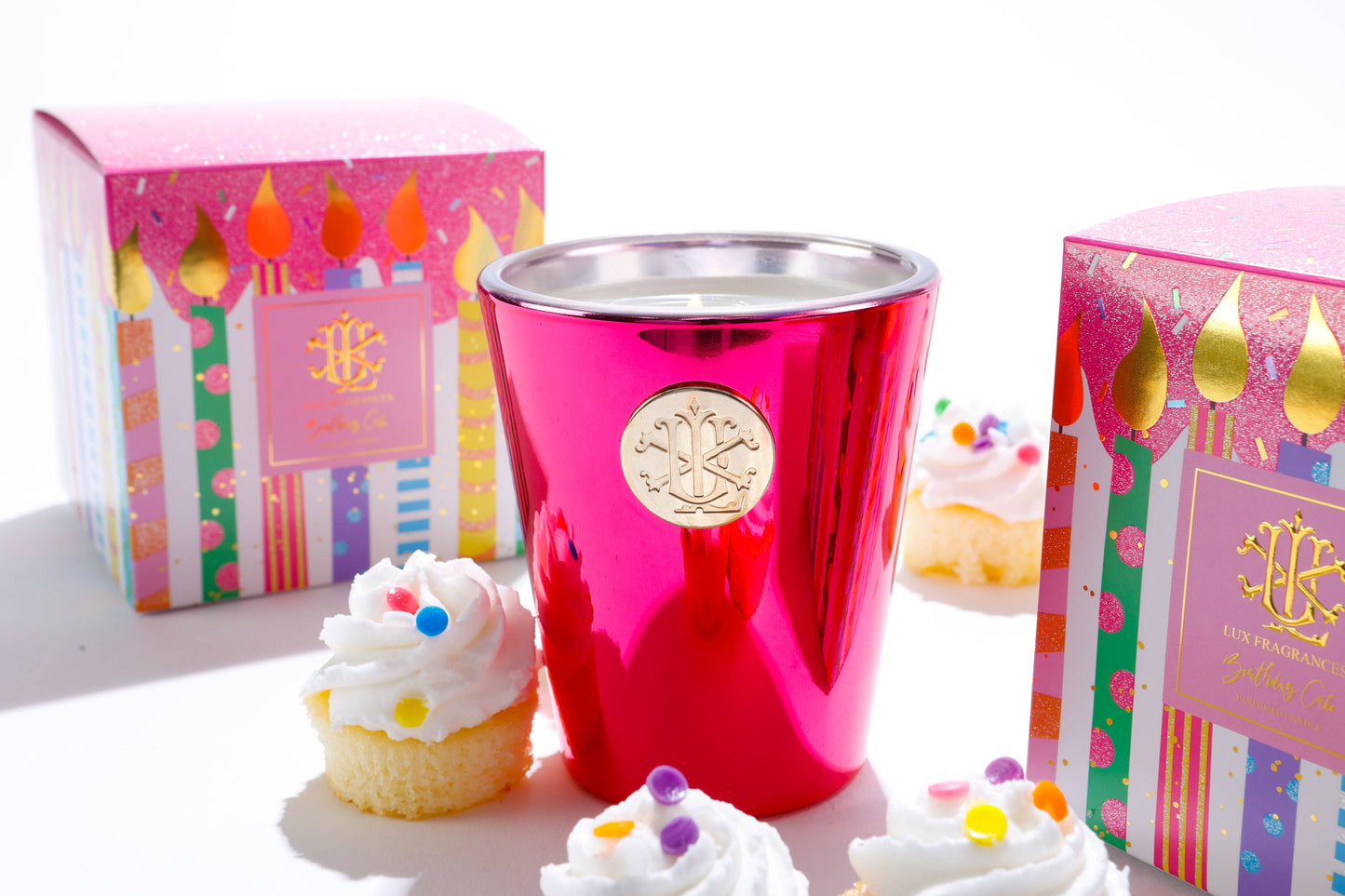 Birthday Cake Designer Box Candle